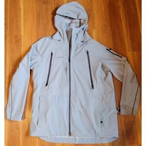 Obermeyer Men's XL Light Gray Fusion Highlands Shell Recco Rescue Ski Jacket